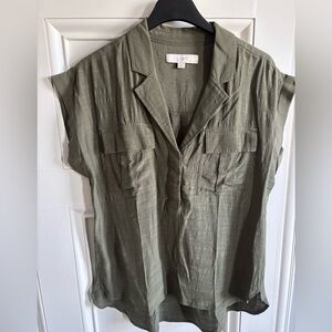 Olive green top